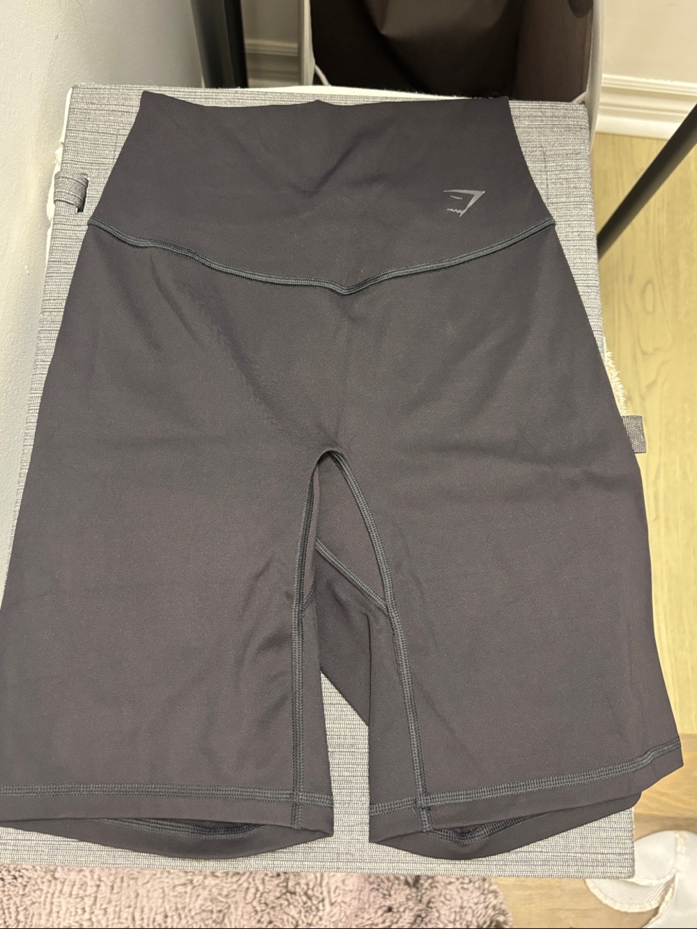 Gymshark Black High-Waist Bike Shorts